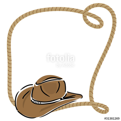 500x500 Cowboy Hat With Rope Stock Image And Royalty Free Vector