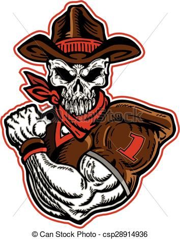 Cowboy Skull Vector