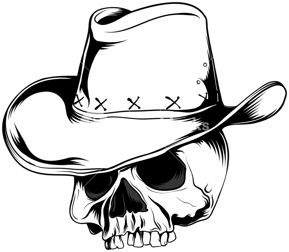 Cowboy Skull Vector at Vectorified.com | Collection of Cowboy Skull