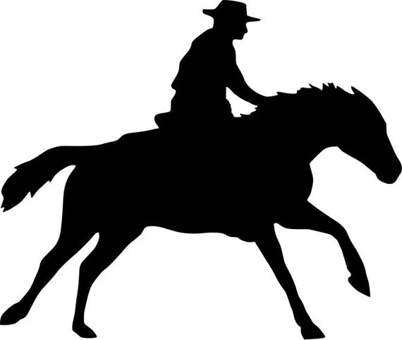 570x481 Western Horse And Cowboy And Png Digital Download Horse Etsy