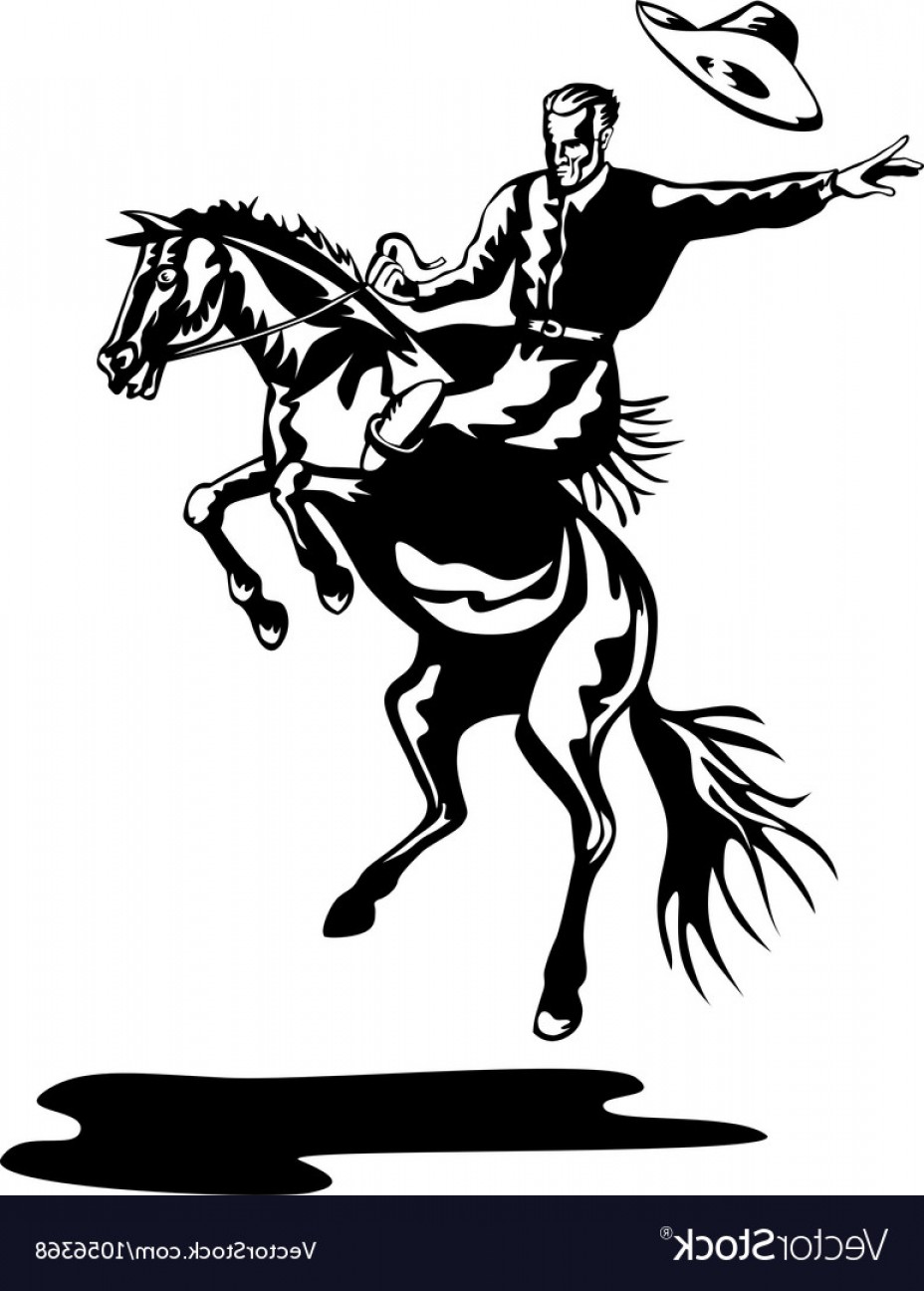 928x1296 Cowboy On Horse Vector Hoodamathrun