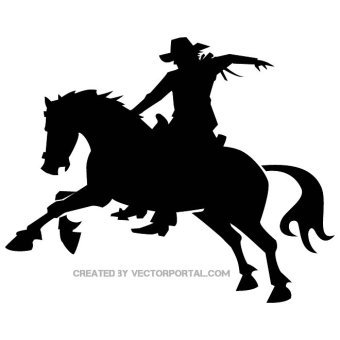 340x340 Cowboy Vector Art