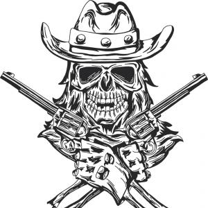 300x300 Cowboy Vector Art Handandbeak