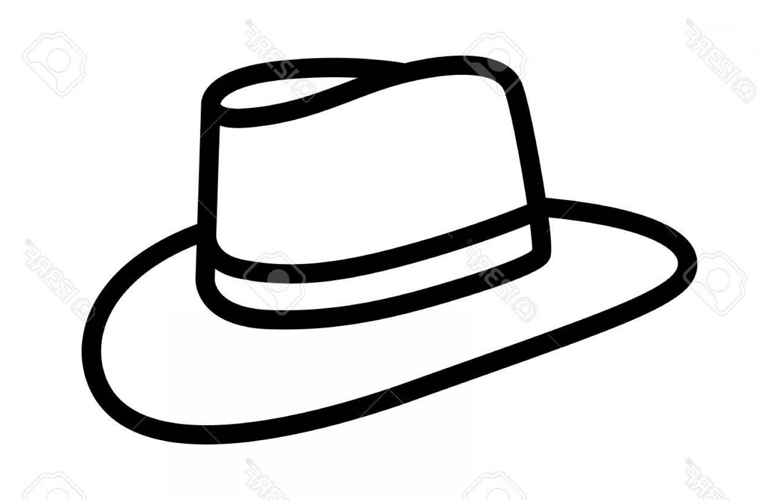 Photostock Vector Cowboy Hat Or Country Stetson Hat Line Art Icon 1560x1002 Photostock Vector Cowboy Hat Or Country Stetson Hat Line Art Icon