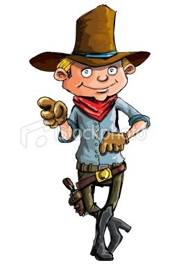 258x380 Cartoon Cowboy Pointing In Card Ideas Drawings, Cartoon