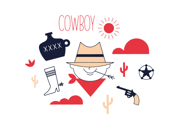 632x443 Free Cowboy Vector Free Vector Download Cannypic