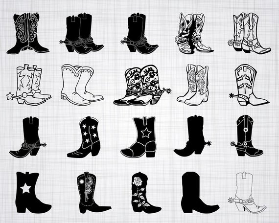 570x456 Cowboy Boots Bundle Cowgirl Boots Cowboy Boots Etsy