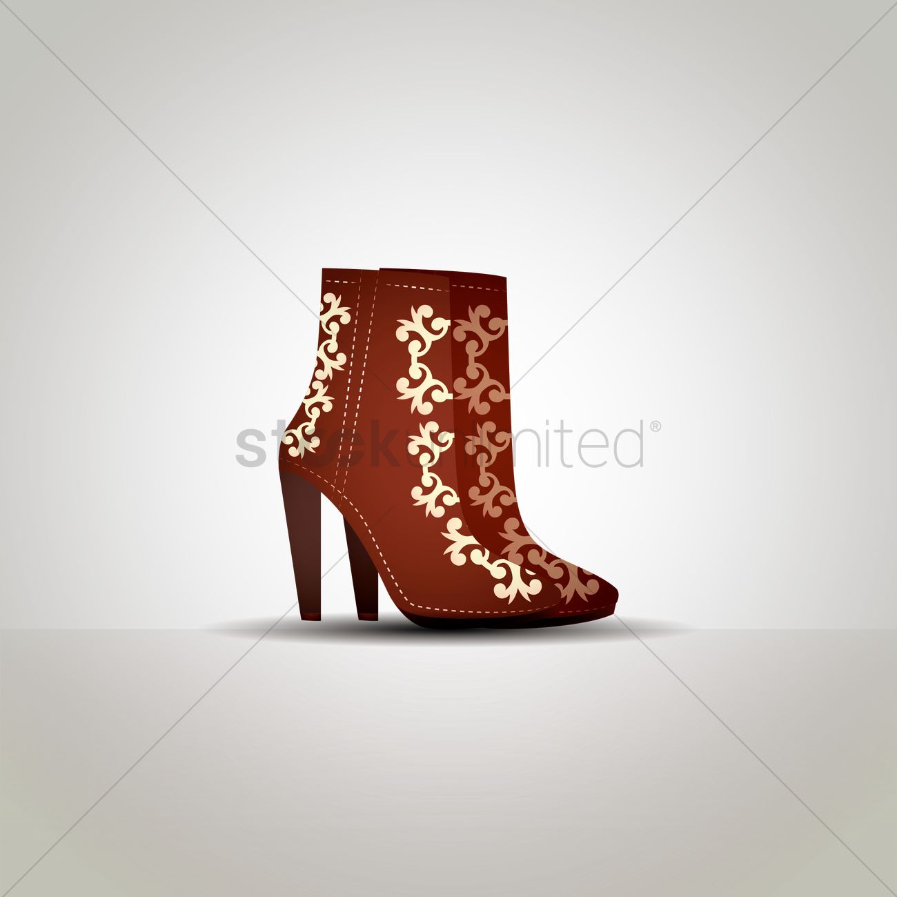Cowgirl Boots Vector Image 1300x1300 Cowgirl Boots Vector Image