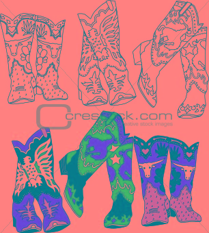 Image Cowboy Boots Group From Crestock Stock Photos 306x340 Image Cowboy Boots Group From Crestock Stock Photos