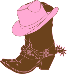 273x300 Lighter Brown Cowgirl Boots Clip Art