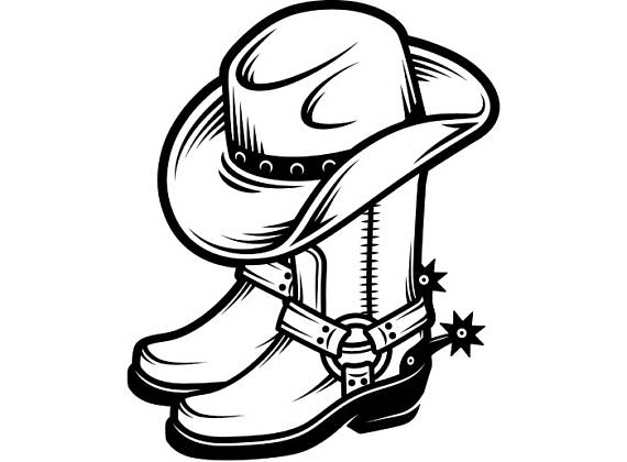 Cowgirl Boots Vector at Vectorified.com | Collection of Cowgirl Boots ...