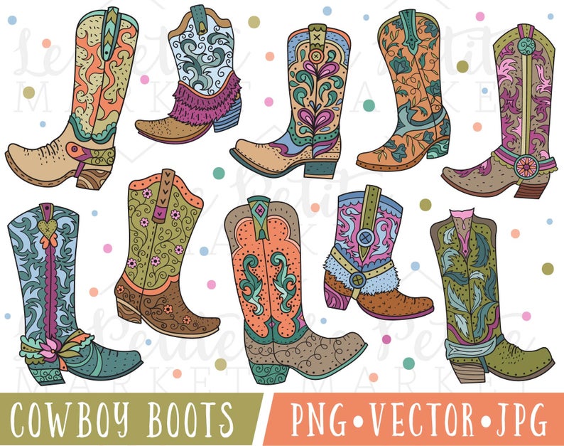794x627 Cowboy Boot Clipart Cute Cowgirl Boot Clipart Cowboy Boot Etsy