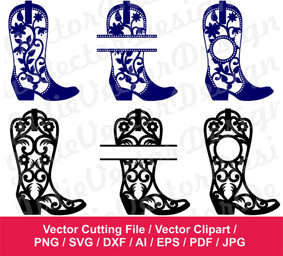 570x515 Cowboy Boot Monogram Frames, Western Monogram Cowboy Boots