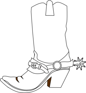 Cowboy Boot Clip Art 276x299 Cowboy Boot Clip Art