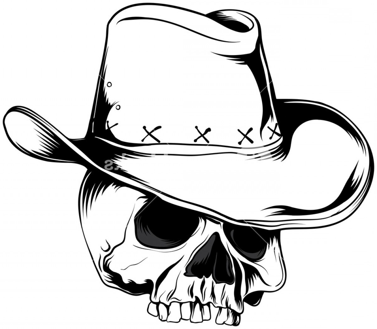 1200x1046 Skull Vector Element With Cowboy Hat Rvdlcnemu Jgmppl Soidergi