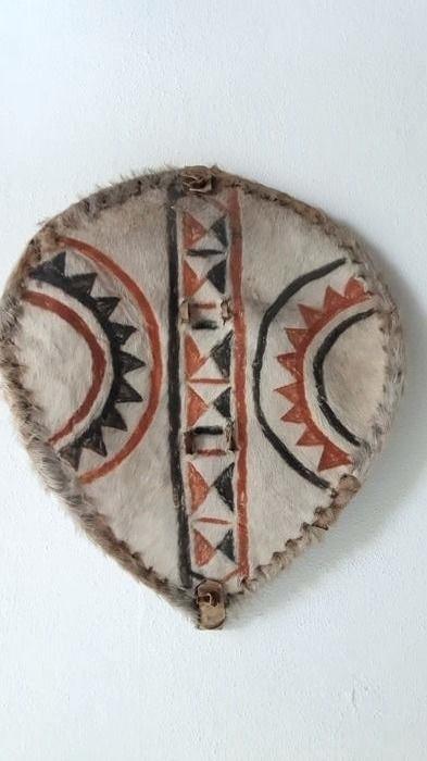 393x700 African Shield An Shield Made From Cowhide African Shield Vector