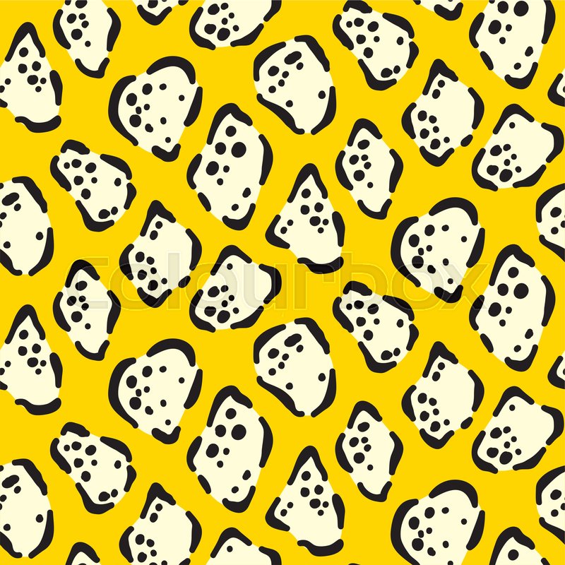 800x800 Jaguar Print Seamless Big Cat Cowhide Stock Vector Colourbox