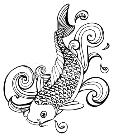 363x439 Koi Fish
