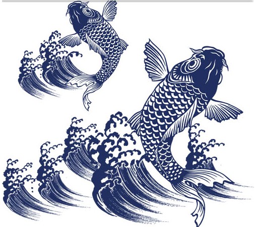 508x451 Koi Fish Graphic Vectors Free Download