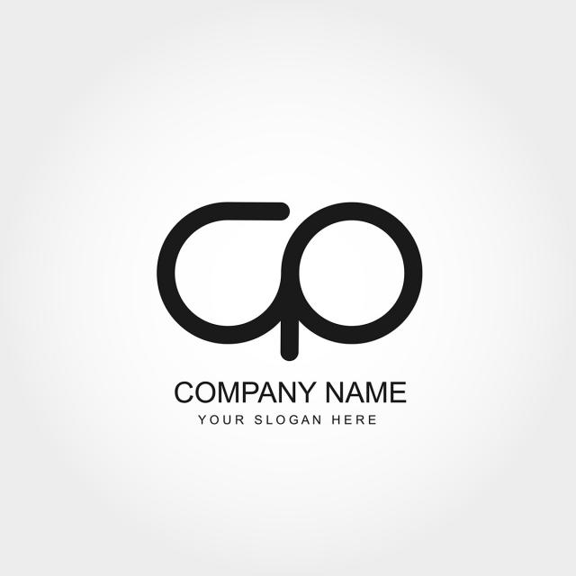 640x640 Initial Letter Cp Logo Template Vector Design Template For Free