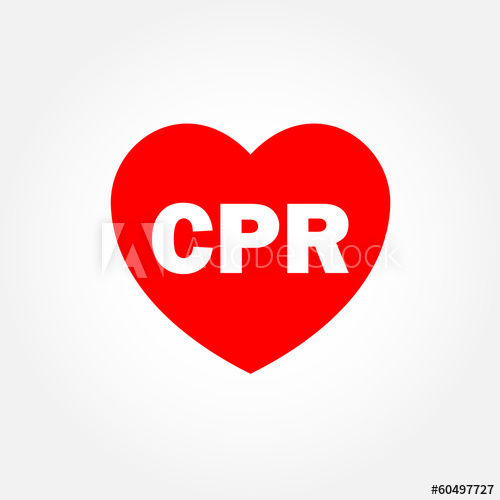 Heart Icon With Cpr Sign 500x500 Heart Icon With Cpr Sign