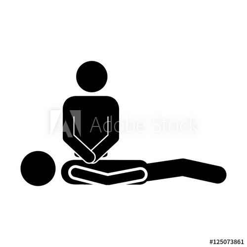 Person Doing Cpr To Pacient Icon Image Vector Illustration Design 500x500 Person Doing Cpr To Pacient Icon Image Vector Illustration Design