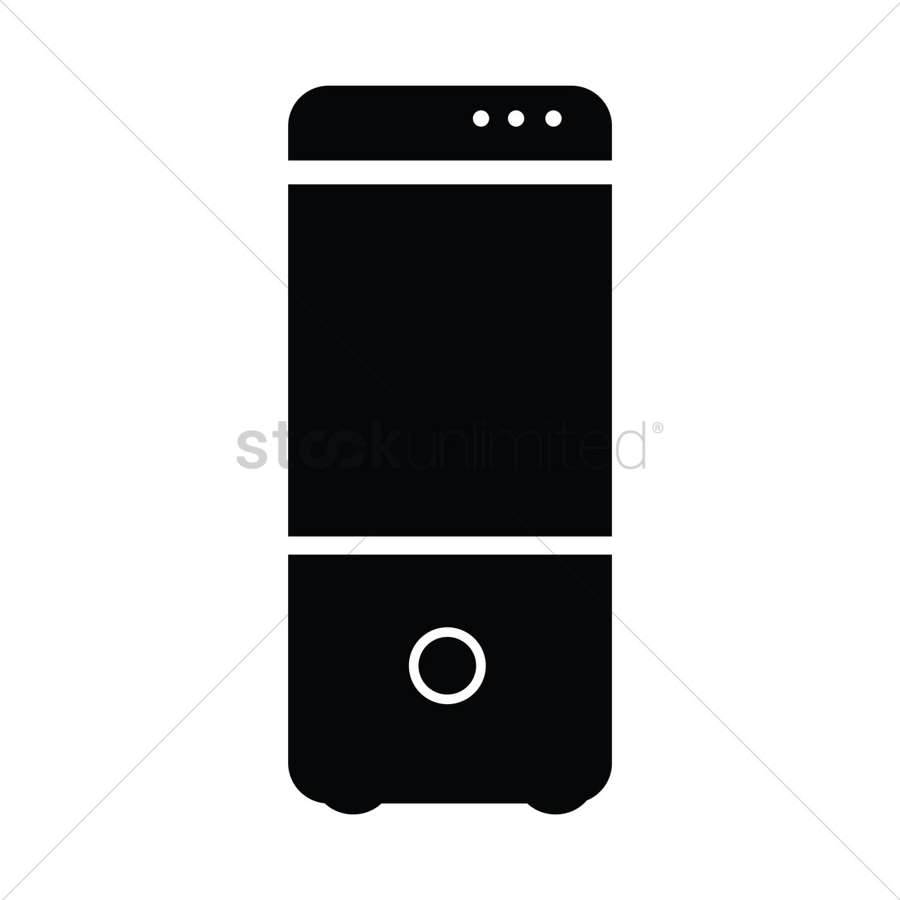 1300x1300 Silhouette Of A Cpu Vector Image