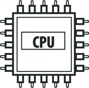 371x368 Vector Cpu For Free Download