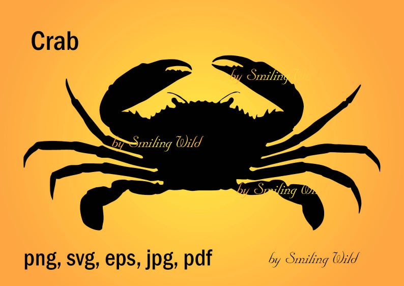 Crab Silhouette Png Clipart Printable Crab Etsy 794x562 Crab Silhouette Png Clipart Printable Crab Etsy