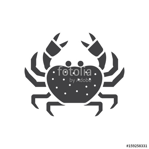 Beach Crab Outline Icon Sea Creature Vector Illustration 500x500 Beach Crab Outline Icon Sea Creature Vector Illustration