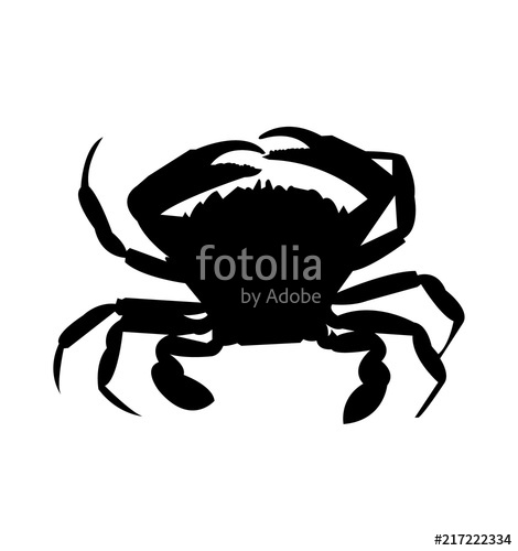 Powerful Crab Silhouette Stock Image And Royalty Free Vector 470x500 Powerful Crab Silhouette Stock Image And Royalty Free Vector