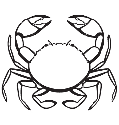 Silhouette Crab Vector 380x400 Silhouette Crab Vector