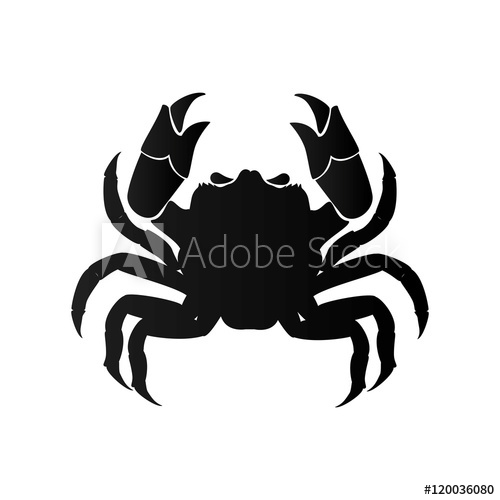 Crab Animal Zodiac Cancer Sign Sea Food Silhouette Vector 500x500 Crab Animal Zodiac Cancer Sign Sea Food Silhouette Vector