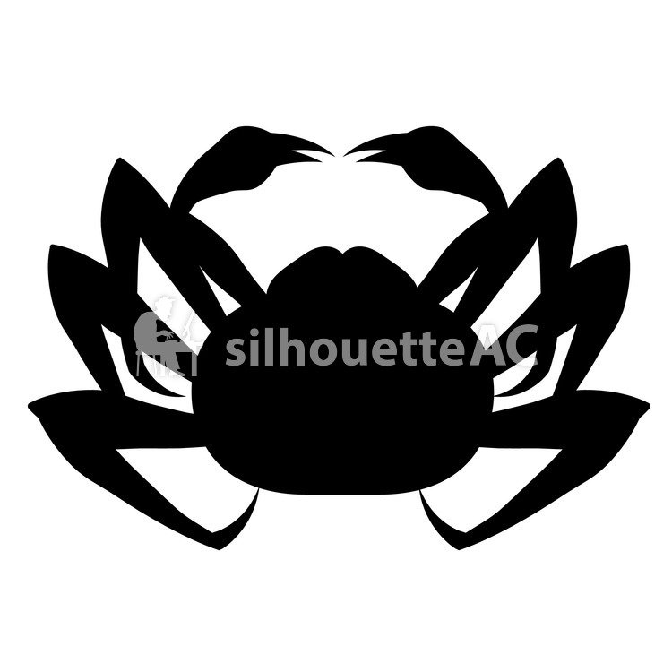 750x750 Free Silhouette Vector Crab An Illustration
