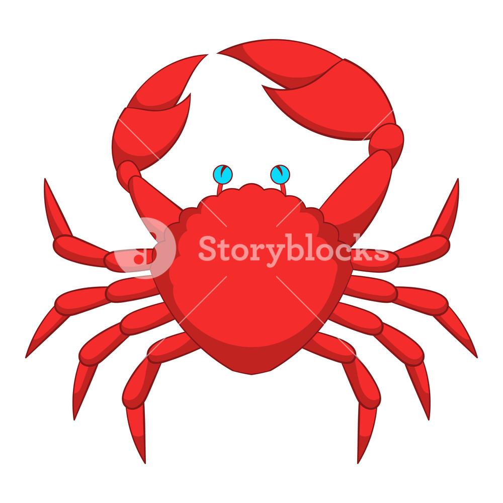 1000x1000 Big Crab Icon Cartoon Illustration Of Crab Vector Icon For Web
