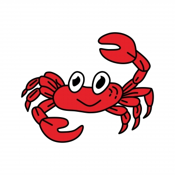 360x360 Crab Vector, Free Download Crab Vector, Crabs, Crab Cartoon Vector