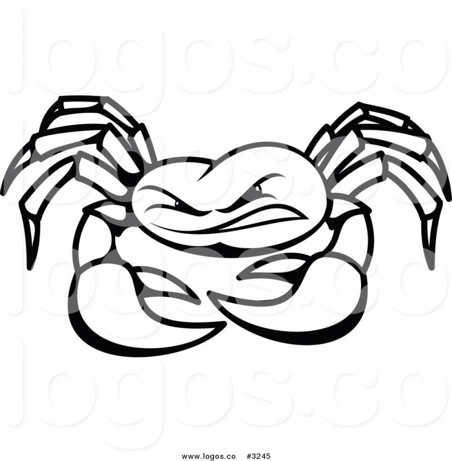 1473x1502 Crab Vector Black And White Catchsplace