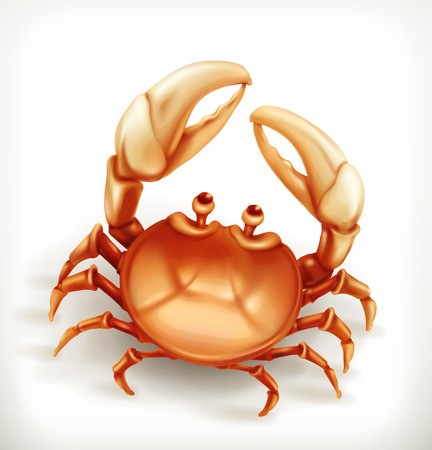 432x450 Funny Crab, Vector Icon Royalty Free Vector Graphics