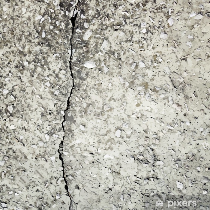 700x700 Concrete Crack Vector Background Texture Wall Mural