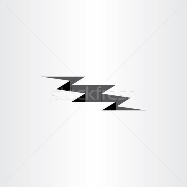 600x600 Earthquake Crack Vector Icon Design Element Vector Illustration