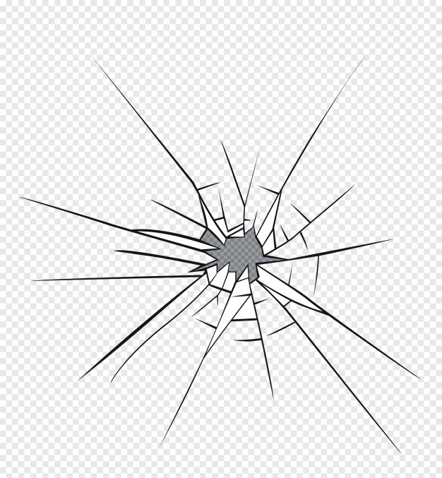 626x677 Broken Glass Effect Hole In The Broken Glass Vector Premium