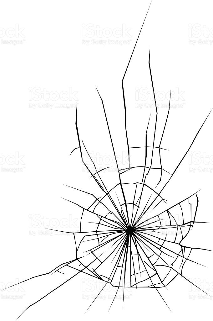 681x1024 Broken Glass With Cracks And Holes For Design Tattoo Ideas