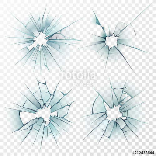 500x500 Broken Glass Cracked Texture On Mirror, Smashed Windows