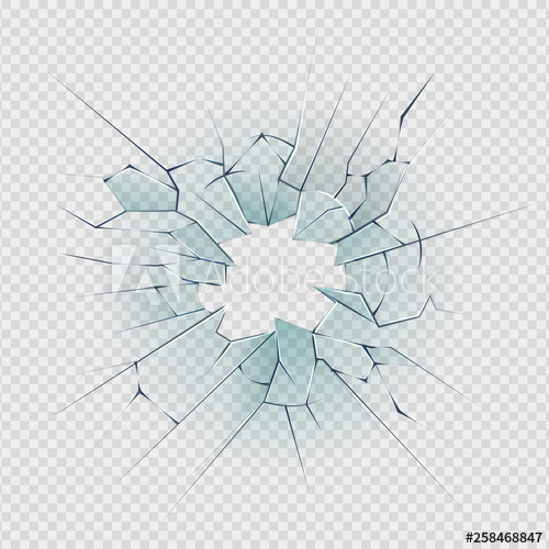 500x500 Broken Glass Cracked Window Texture Realistic Destruction Hole