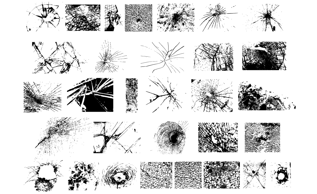 1270x778 Shattered Glass Vector Pack
