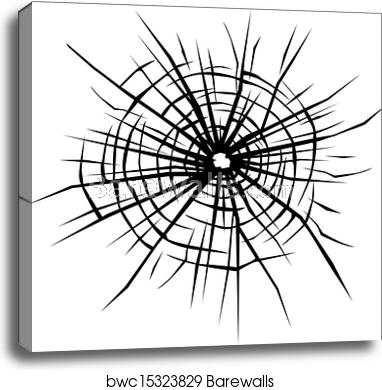 382x390 Broken Glass Background Canvas Print Barewalls Posters