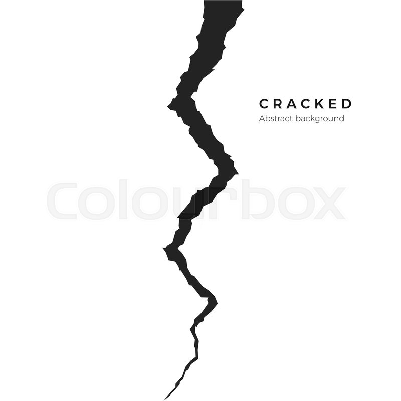 800x800 Surface Cracked Ground Sketch Crack Stock Vector Colourbox