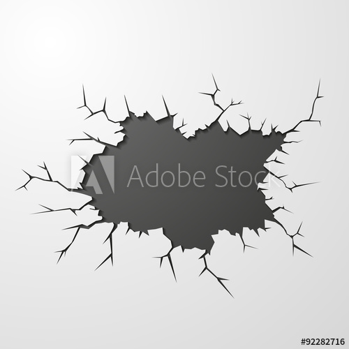 500x500 Vector Banner On Cracked Ground Abstract Background