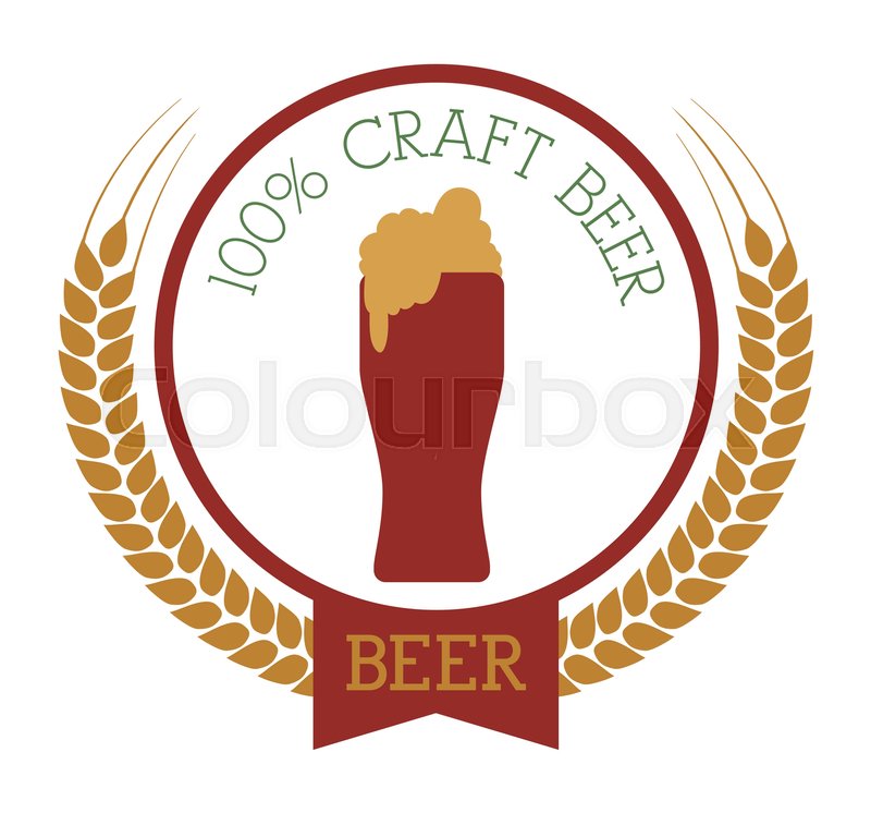 800x746 Premium Quality Craft Brew Beer Vector Stock Vector Colourbox