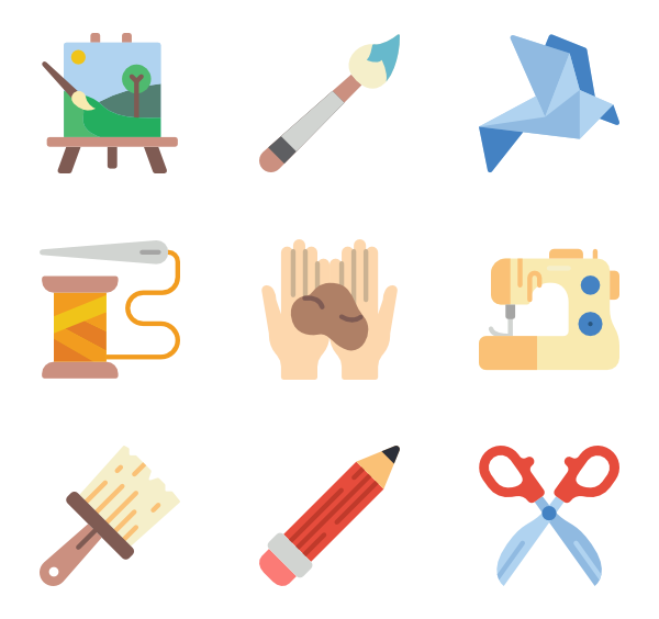 600x564 Art Craft Icons